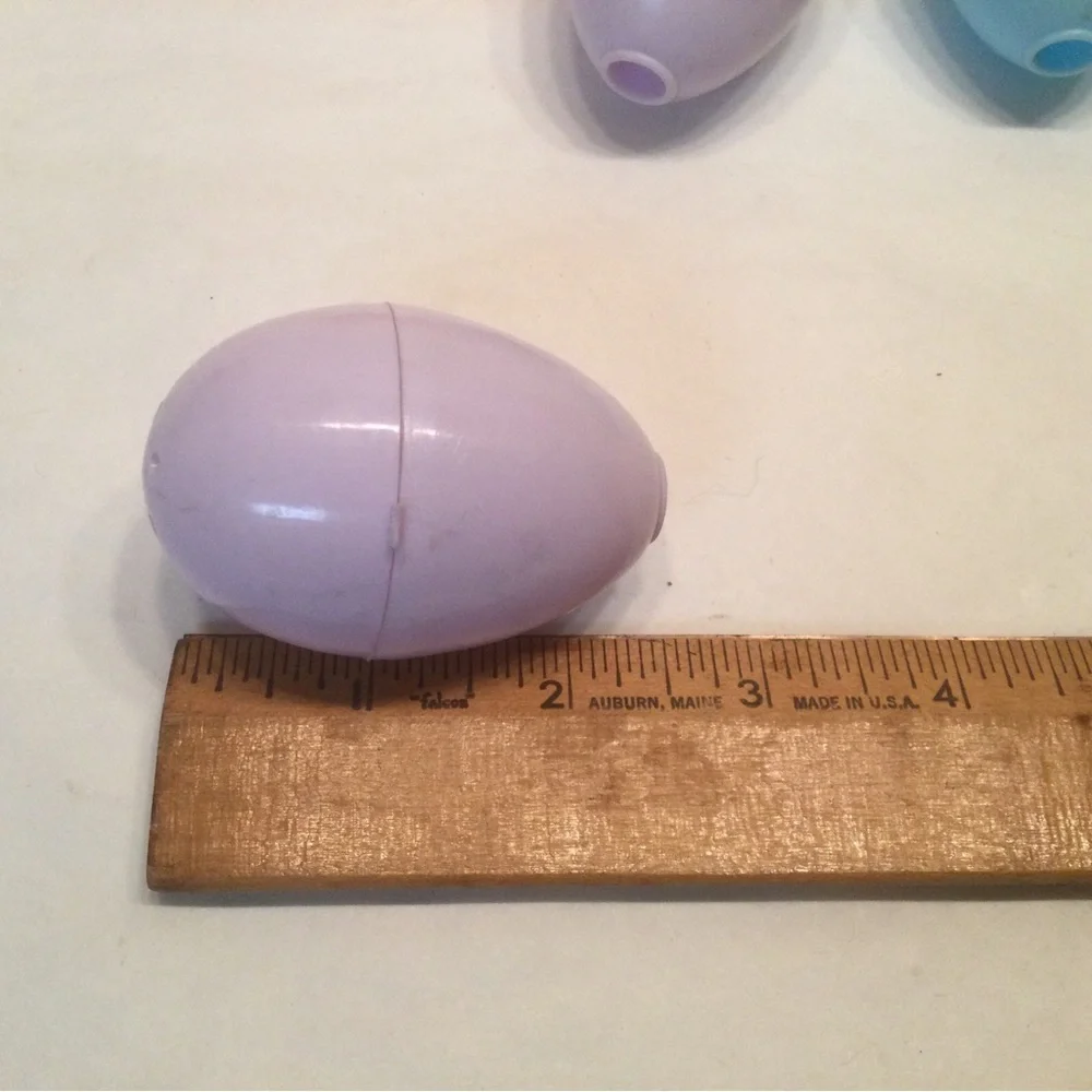 Vintage Blow Mold Easter Egg Light String Covers ONLY Pastel Blue Pink Purple